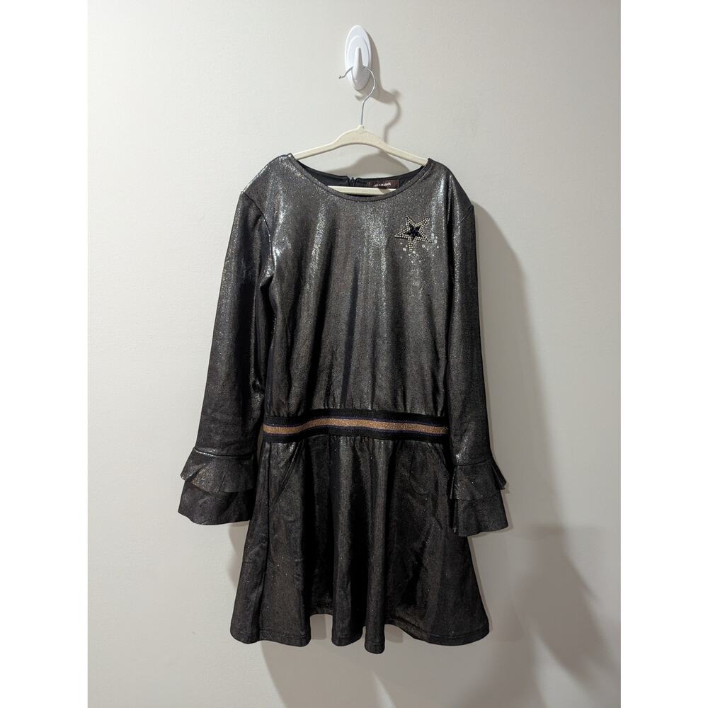 Imoga Girls Metallic Star Marilla Dress